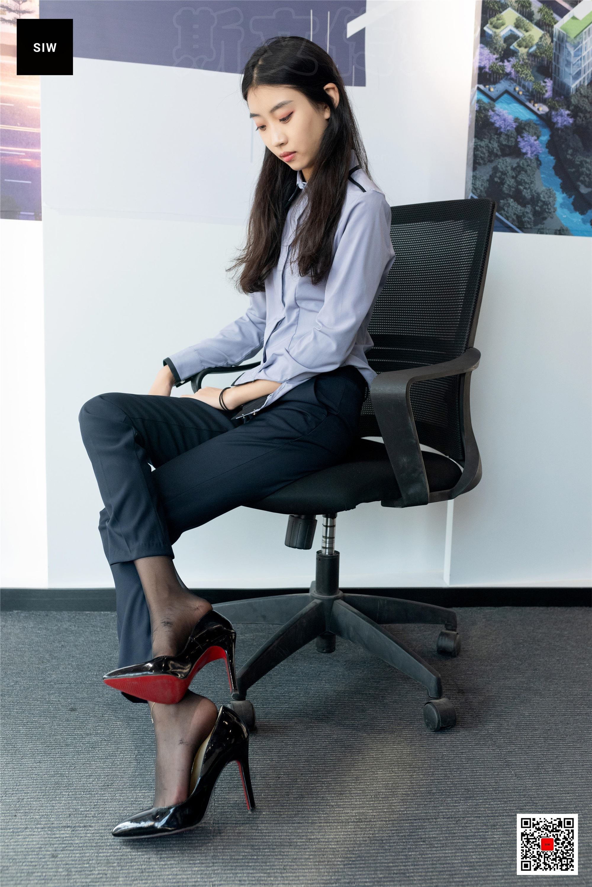 SIW斯文传媒 089 蓉儿 女总裁职业白领制服衬衣长裤工装